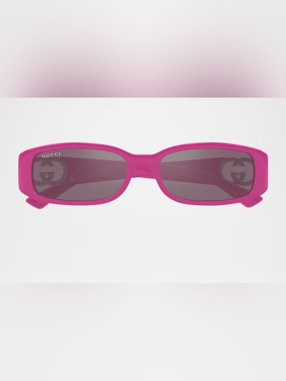 $430 Gucci GG1661S 004 Fuchsia/Pink W Silver Inner Mirror 54-16-135 Sunglasses